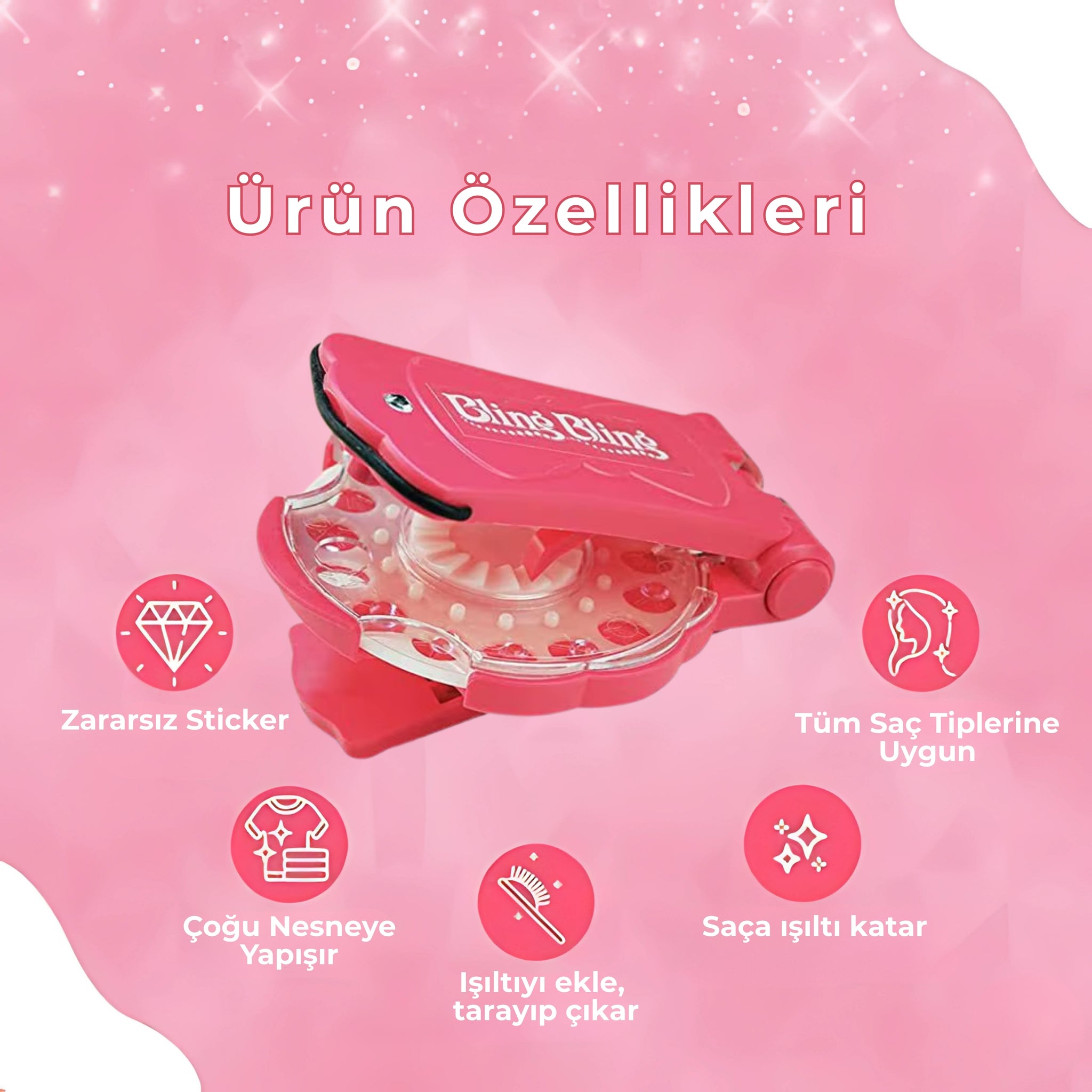 Bling Bling® Saç Aksesuar Sticker